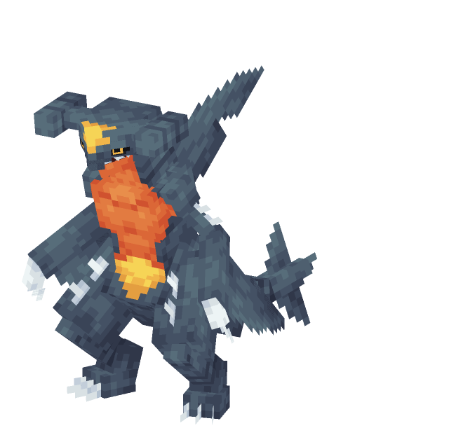 Shiny Garchomp in Cobblemon